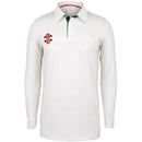 Gray Nicolls Pro Performance Long Sleeve Cricket Shirt Green