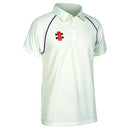 Gray-Nicolls Matrix Short Sleeve Cricket Shirt Maroon